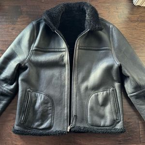 Theory reversible Lambskin shearling coat